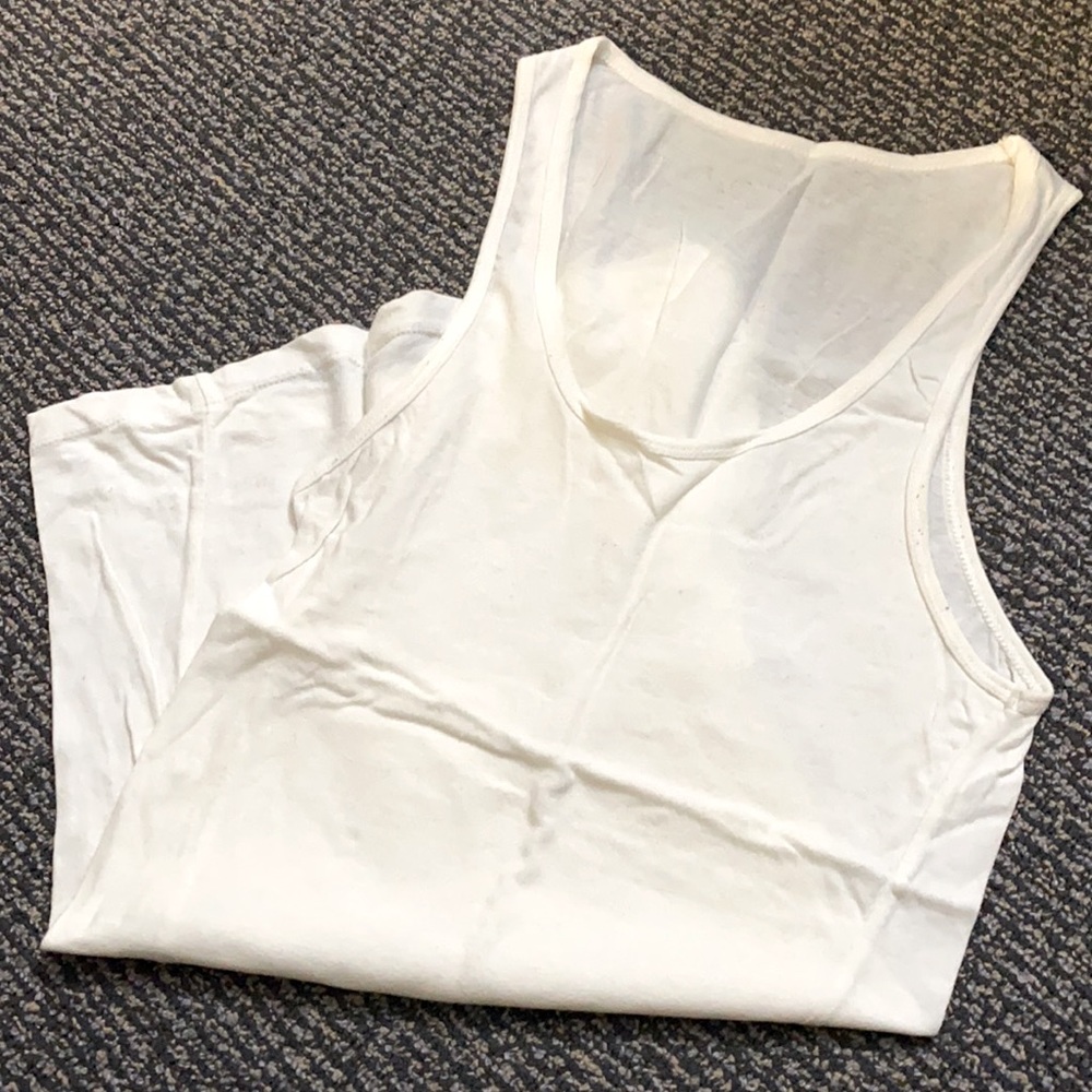 Long White Tank Top